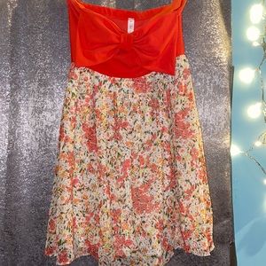 Strapless summer dress
